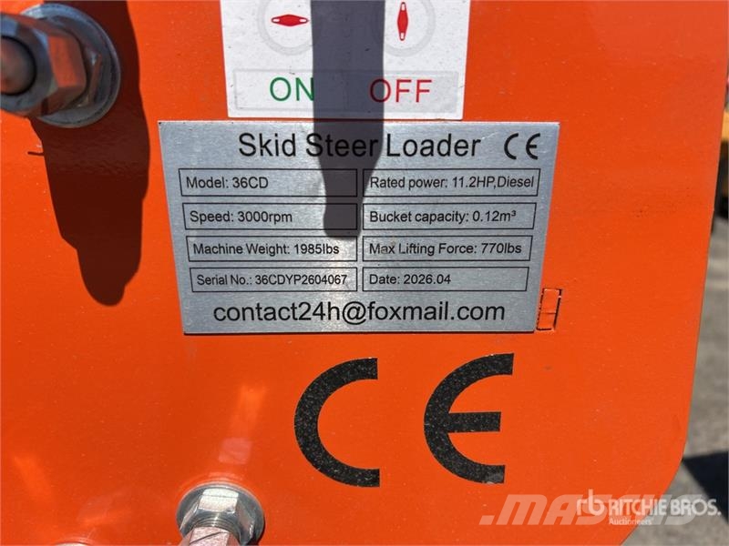 SDLOOL SL36CD Mini Compact Track Loader (Unused) Smykem řízené nakladače