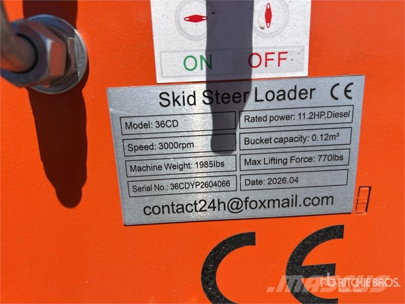 SDLOOL SL36CD Mini Compact Track Loader (Unused) لوادر انزلاقية التوجيه