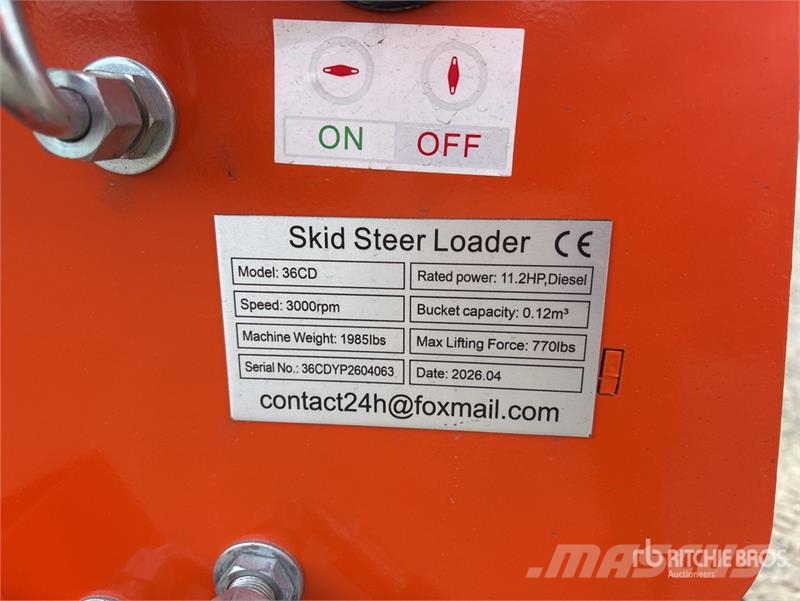  SDLOOL SL36CD Mini Skid Steer Loader (Unused) Skid steer mini nakladalci