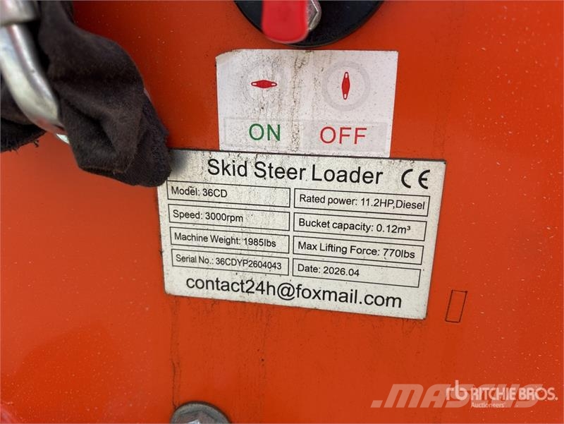  SDLOOL SL36CD Mini Skid Steer Loader (Unused) Skid steer mini nakladalci