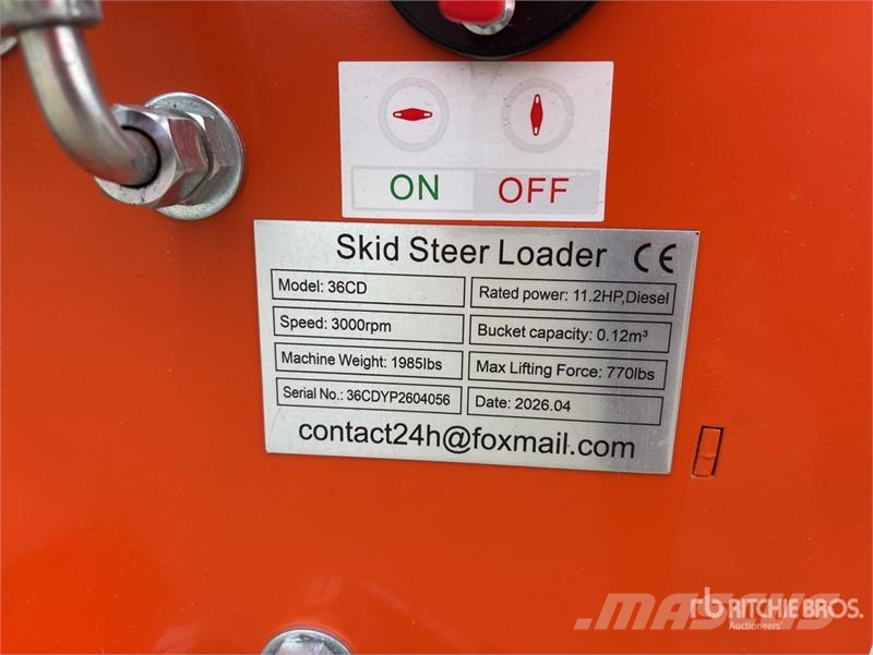 SDLOOL SL36CD Mini Skid Steer Loader (Unused) Kompaktlader
