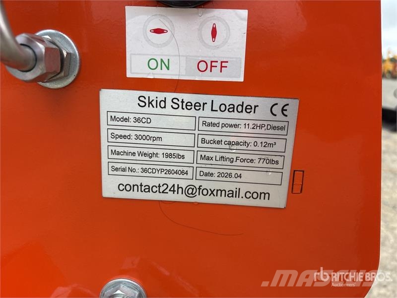  SDLOOL SL36CD Mini Skid Steer Loader (Unused) Skid steer mini nakladalci