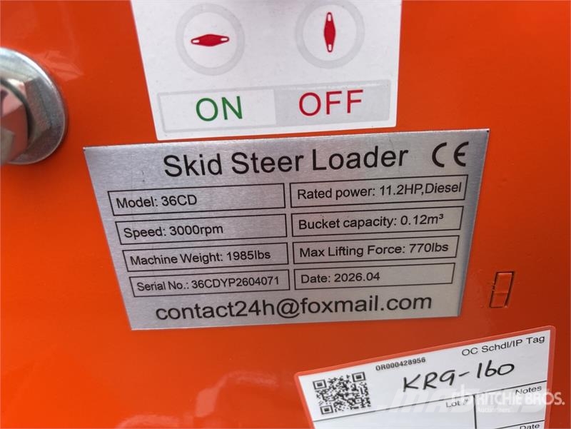 SDLOOL SL36CD Mini Skid Steer Loader (Unused) Skid steer mini utovarivači