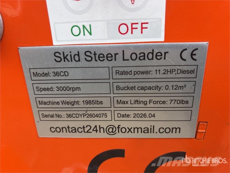SDLOOL SL36CD Mini Skid Steer Loader (Unused) Skid steer mini utovarivači