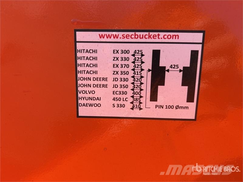 SEC 1300 mm Digging Excavator Bucket - Fits 33 Ton (Un دلاء