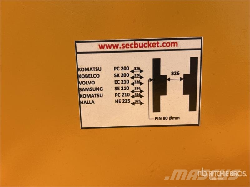 SEC 1400 mm Skeleton Excavator Bucket - Fits 20 Ton (U Kaušai