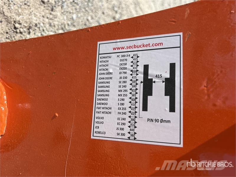 SEC 1650 mm Excavator Rake - Fits 27 Ton (Unused) Rendkészítő