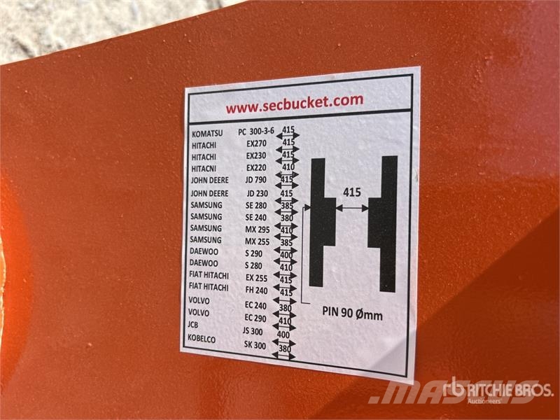 SEC 1650 mm Excavator Rake - Fits 27 Ton (Unused) Rendkészítő