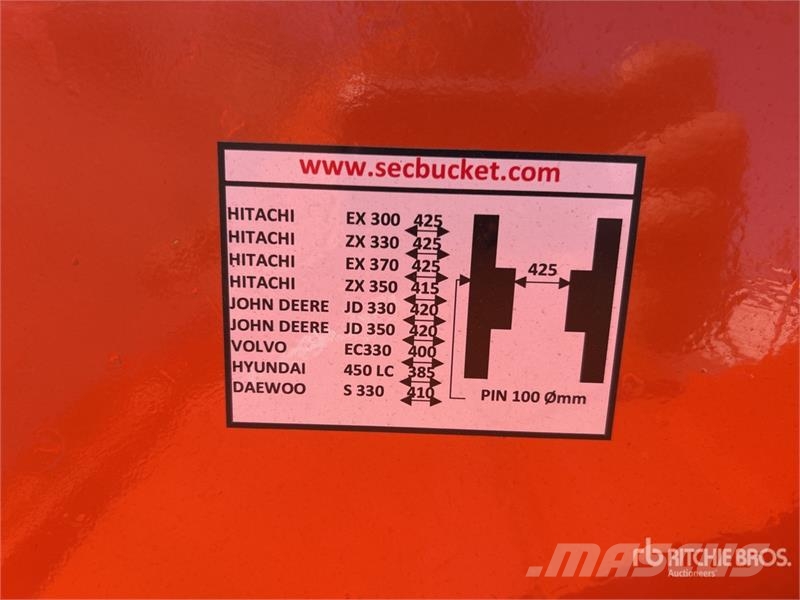 SEC 1800 mm Skeleton Excavator Bucket - Fits 33 Ton (U دلاء
