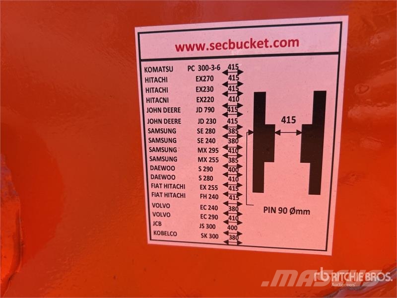 SEC 2100 mm Cleanup Excavator Bucket - Fits 27 Ton (Un دلاء