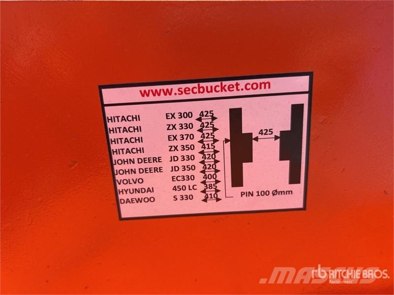SEC 2150 mm Cleanup Excavator Bucket - Fits 33 Ton (Un دلاء