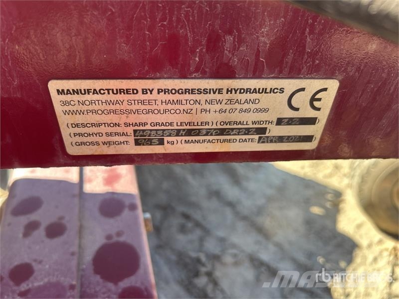 Sharpgrade 2200 mm Skid Steer Grader Other components