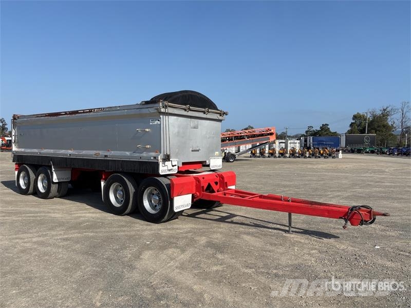 Shephard 7.2 m Quad Dog End Dump Trailer Sora- ja kippiperävaunut