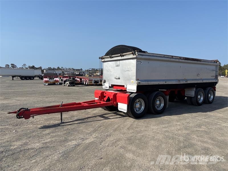 Shephard 7.2 m Quad Dog End Dump Trailer Sora- ja kippiperävaunut