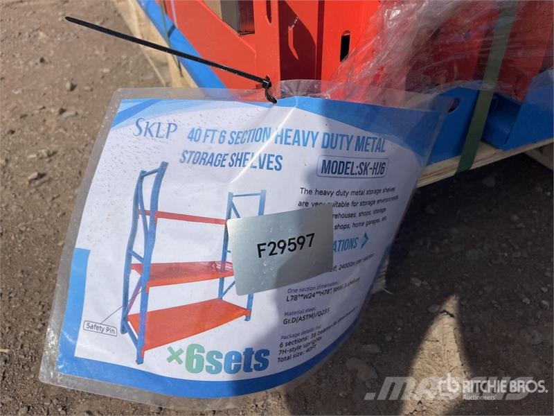 SKLP SK-HJ6 Metal Storage Shelving (Unused) Other components
