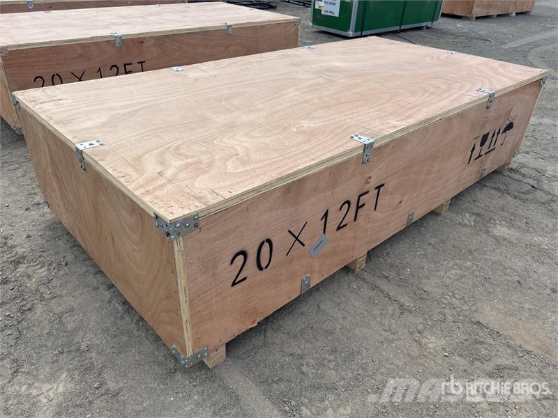  SKLP SK-S2012 20 ft x 12 ft Livestock Shed (Unused المباني الإطار الصلب