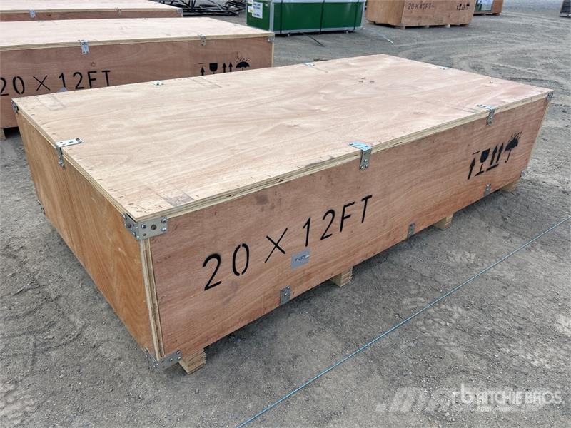  SKLP SK-S2012 20 ft x 12 ft Livestock Shed (Unused المباني الإطار الصلب