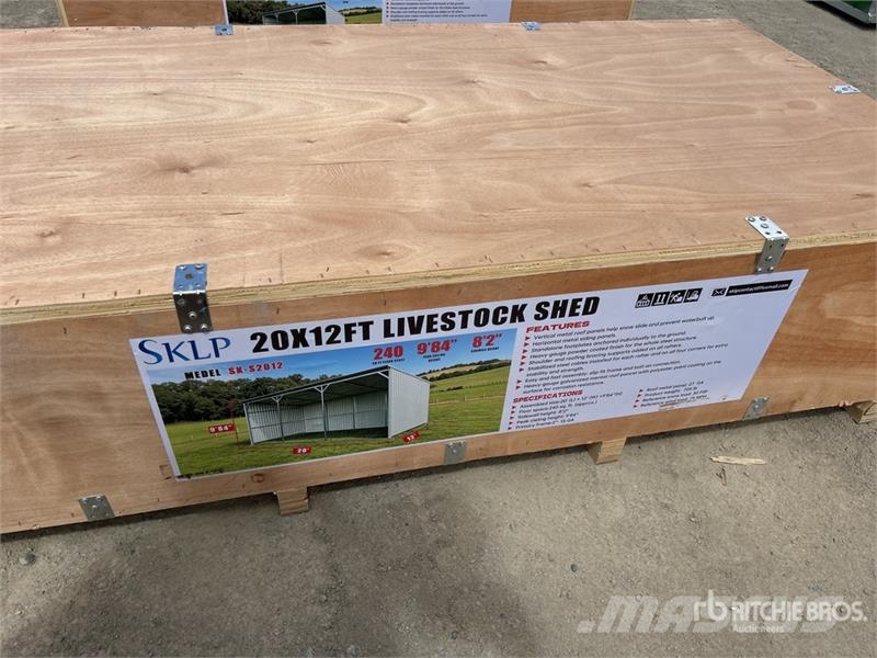  SKLP SK-S2012 20x12Ft Livestock Shed (Unused) المباني الإطار الصلب