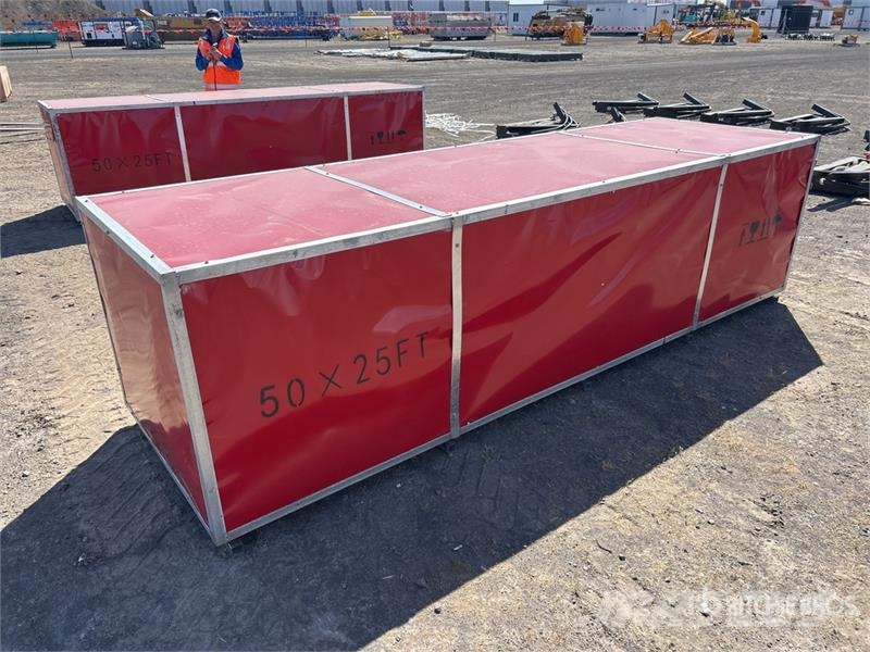 SKLP SK-S5025 25 ft x 50 ft Large Scale Storage Bu Edifícios com estrutura de aço