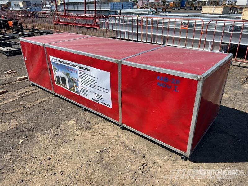 SKLP SK-S5025 25 ft x 50 ft Large Scale Storage Bu Edifícios com estrutura de aço