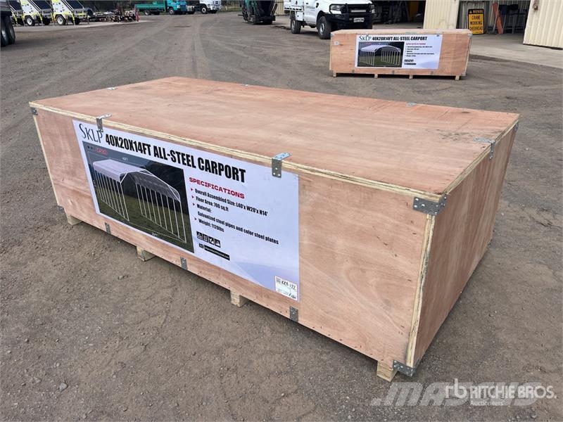  SKLP SK-SC40 20 ft x 40 ft All-Steel Carport (Unus Edificación de acero