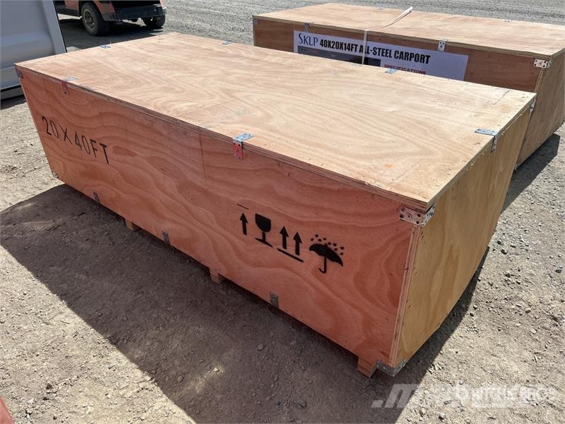 SKLP SK-SC40 20 ft x 40 ft All-Steel Carport (Unus Teräsrunkorakennukset