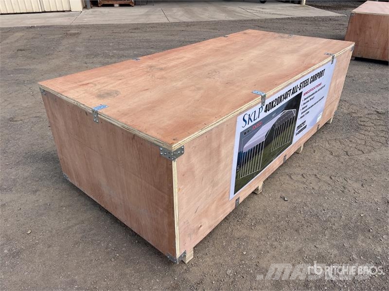  SKLP SK-SC40 20 ft x 40 ft All-Steel Carport (Unus Edificación de acero