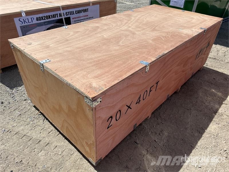 SKLP SK-SC40 20 ft x 40 ft All-Steel Carport (Unus Teräsrunkorakennukset
