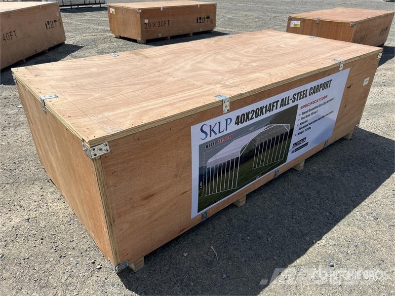 SKLP SK-SC40 20 ft x 40 ft All-Steel Carport (Unus Teräsrunkorakennukset