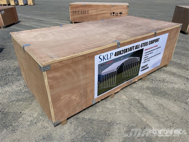 SKLP SK-SC40 20 ft x 40 ft All-Steel Carport (Unus Teräsrunkorakennukset