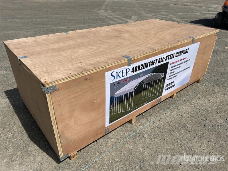  SKLP SK-SC40 20 ft x 40 ft All-Steel Carport (Unus Teräsrunkorakennukset