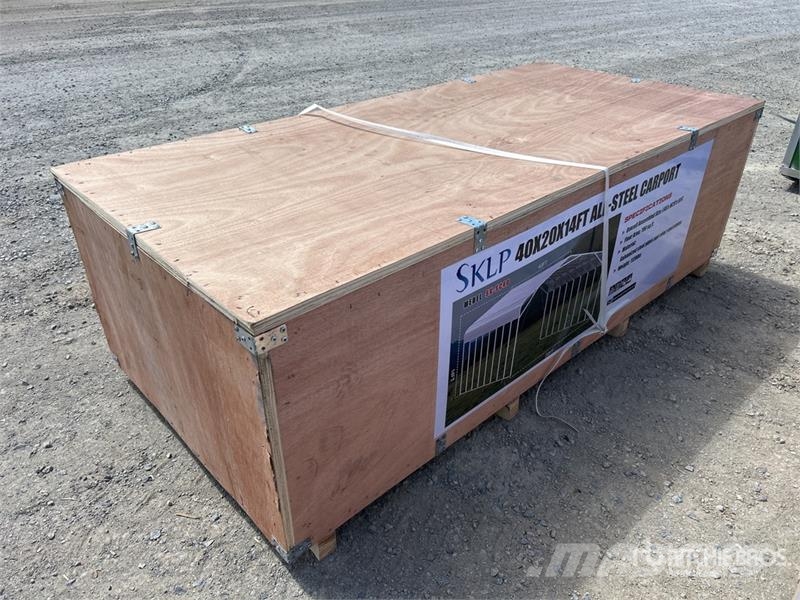 SKLP SK-SC40 20 ft x 40 ft All-Steel Carport (Unus Teräsrunkorakennukset