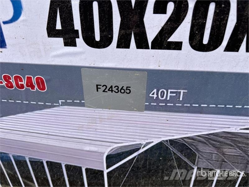 SKLP SK-SC40 20 ft x 40 ft All-Steel Carport (Unus Edifícios com estrutura de aço