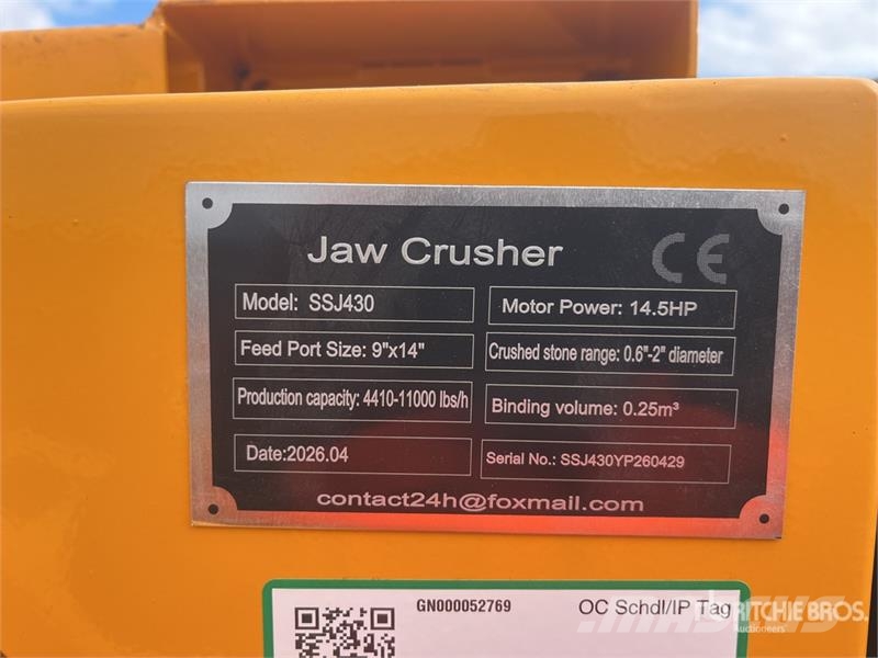  SKLP SK-SSJ430 Tracked Jaw Crusher (Unused) جراشات