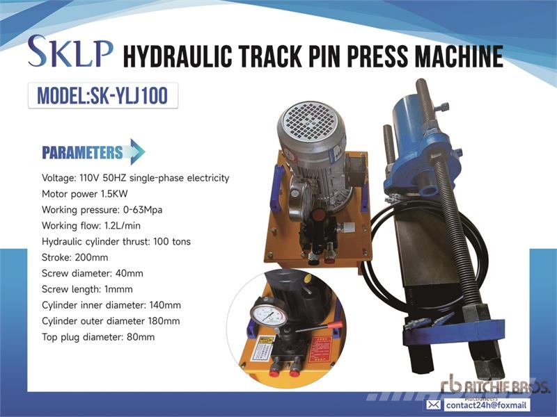  SKLP SK-YLJ100 Hydraulic Track Pin Press Machine ( Ďalšie komponenty