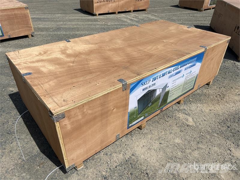SKLP SK-ZP20 20 ft x 30 ft All-Steel Enclosed Carp Teräsrunkorakennukset