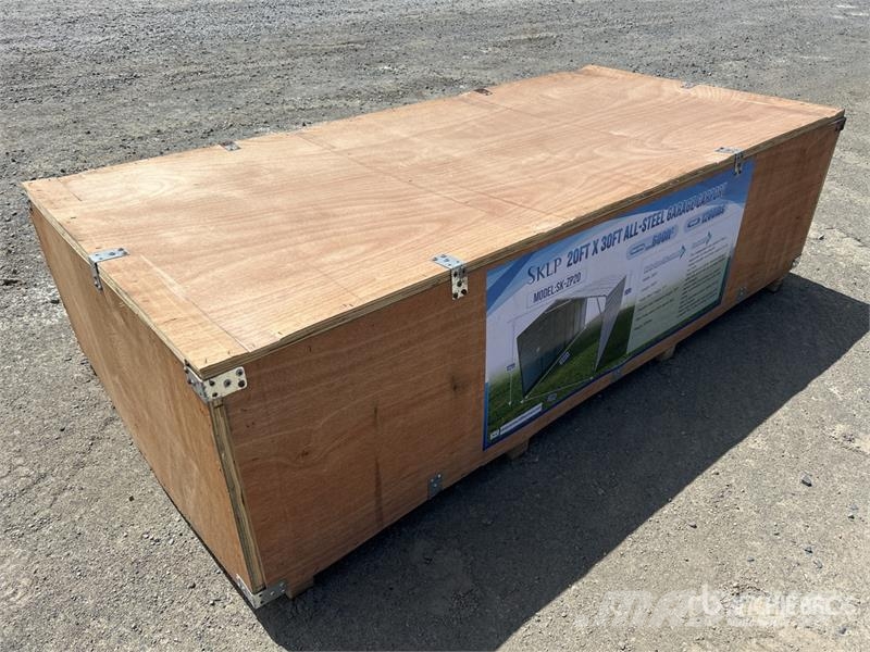 SKLP SK-ZP20 20 ft x 30 ft All-Steel Enclosed Carp Teräsrunkorakennukset