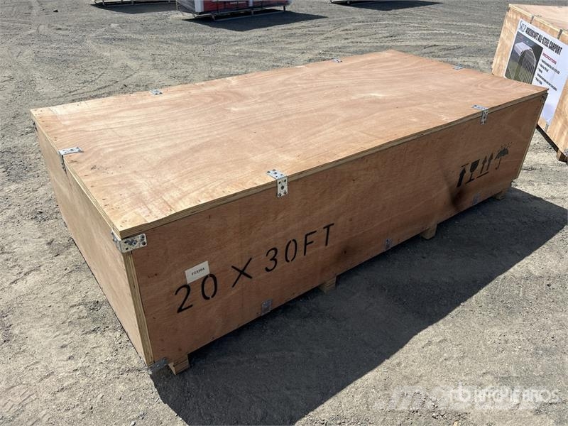 SKLP SK-ZP20 20 ft x 30 ft All-Steel Enclosed Carp Teräsrunkorakennukset