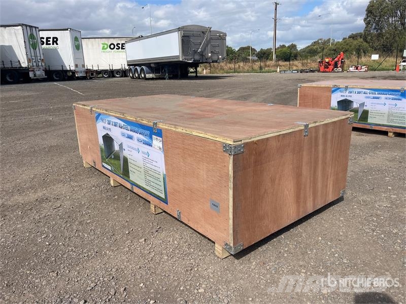  SKLP SK-ZP20 20 ft x 30 ft All-Steel Enclosed Carp Edificación de acero