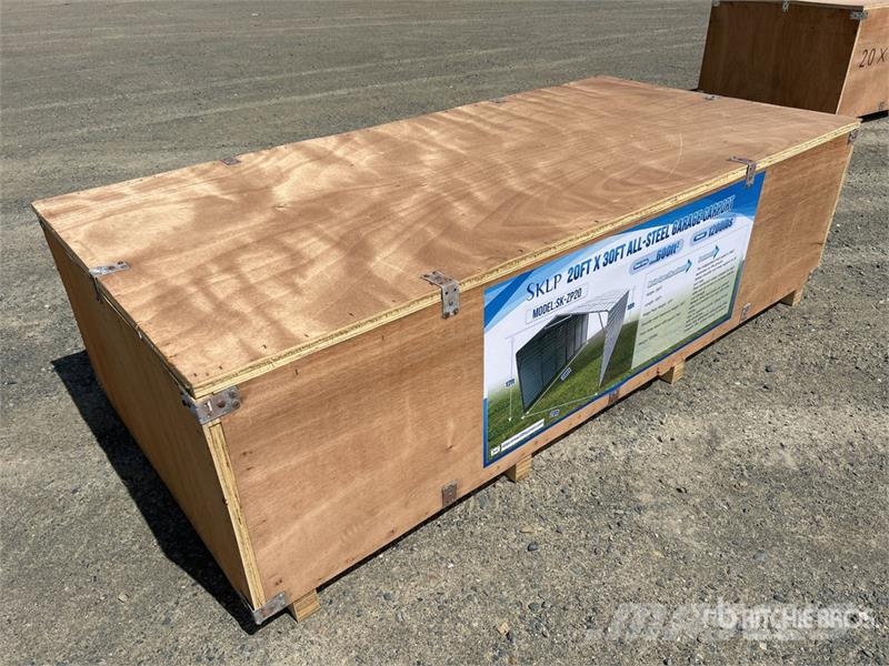 SKLP SK-ZP20 20 ft x 30 ft All-Steel Enclosed Carp Teräsrunkorakennukset
