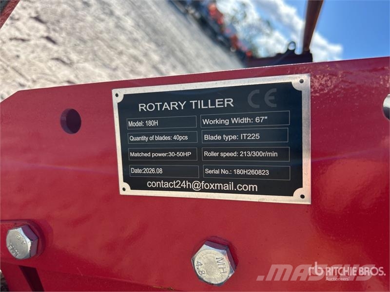  SKLP SK180 1800 mm 3-Point Rotary Tiller (Unused) 动力旋转耙