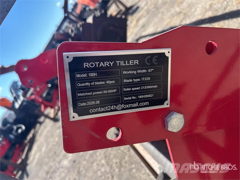 SKLP SK180 3-Point 70 In Rotary Tiller (Unused) Rotorharver/ jordfresere