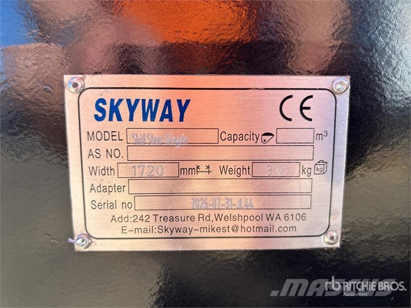  Skyway BSSHG-1720 1720 mm Skid Steer Grapple Bucke Grapples