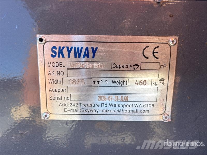 Skyway WBCT-4IN1 1885 mm Multi-Purpose Skid Steer Buckets