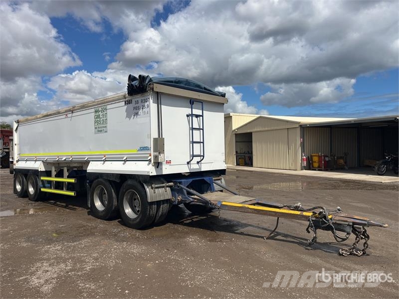 Sloanebuilt 7.8 m Quad Dog End Dump Trailer Самоскиди