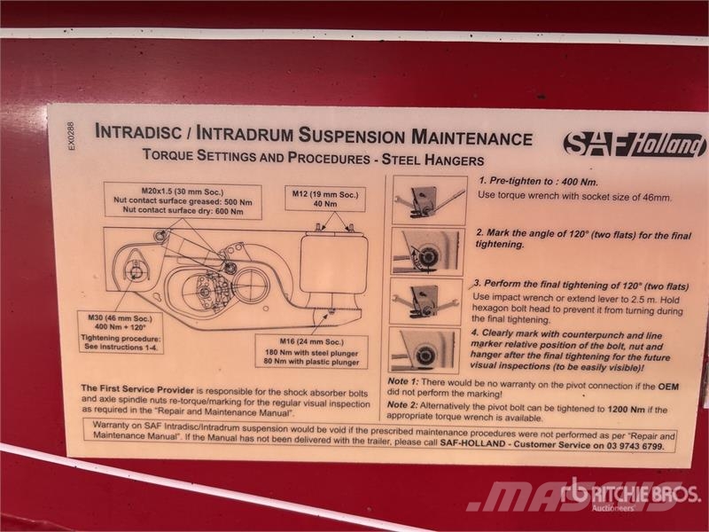 Sloanebuilt 7 m Tri/A B-Double Lead Rollback End D Reboques basculantes