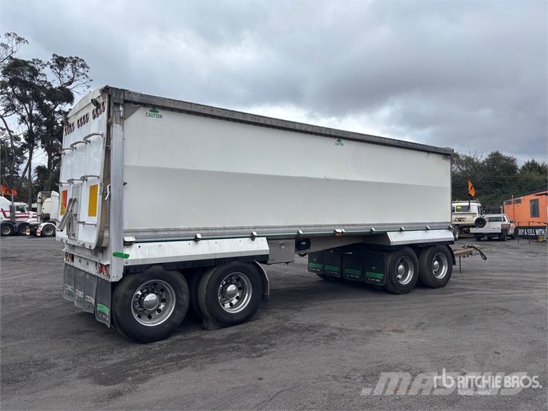 Sloanebuilt 8 m Quad Dog End Dump Trailer Bañera
