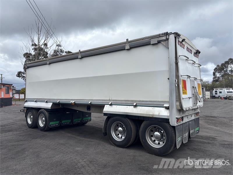 Sloanebuilt 8 m Quad Dog End Dump Trailer Bañera
