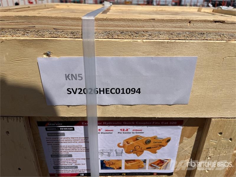  STARVOX SV-EC320 Excavator Hydraulic Quick Coupler Redskapsfäste/ adaptrar