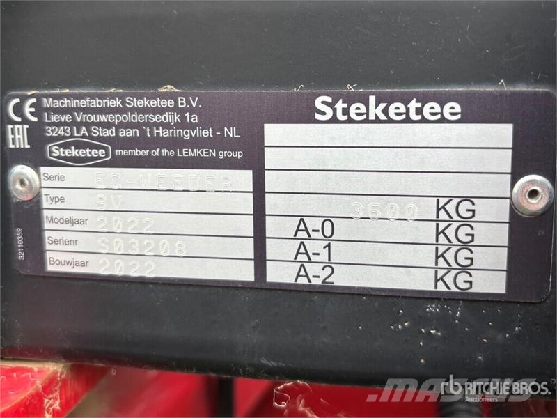 Steketee EC-Weeder 12 m 3-Point 9V Inter-Row Mechanical Wee Cita augsnes apstrādes tehnika un papildaprīkojums